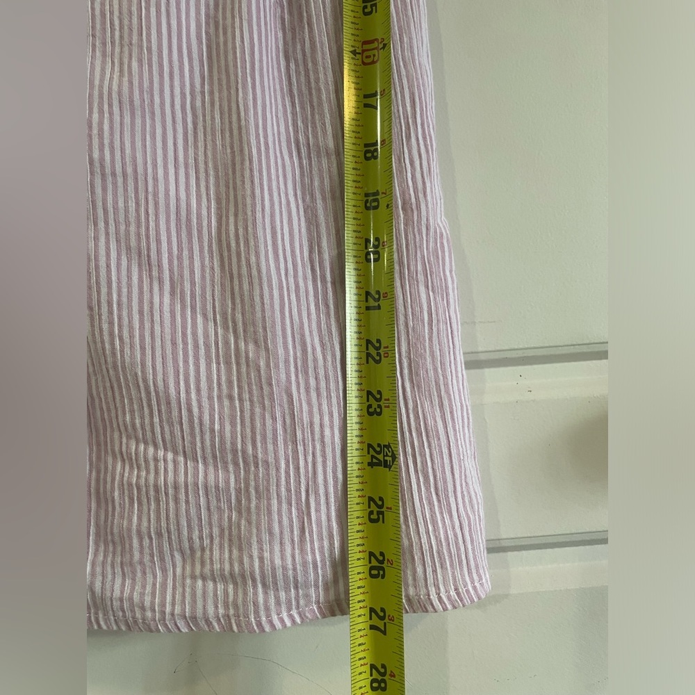Honey Punch MiniDress Stripes Pink White Sleeveless Scoop Neckline Size M - Picture 11 of 14
